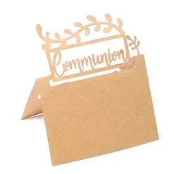 Marque Place Communion Kraft X 20 Pi Ces Theme Communion