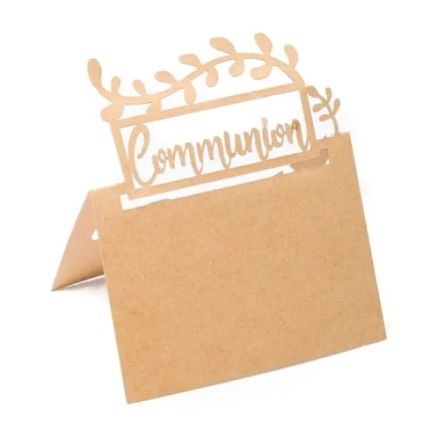 Marque Place Communion Kraft X 20 Pi Ces Theme Communion