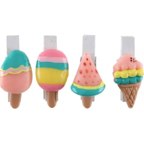 Sale Marque Place Forme Glace Avec 4 Pinces Theme Jute