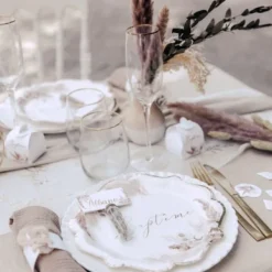 Discount Marque Place Pampa Fleur De Coton X 10 Pi Ces Theme Bapteme