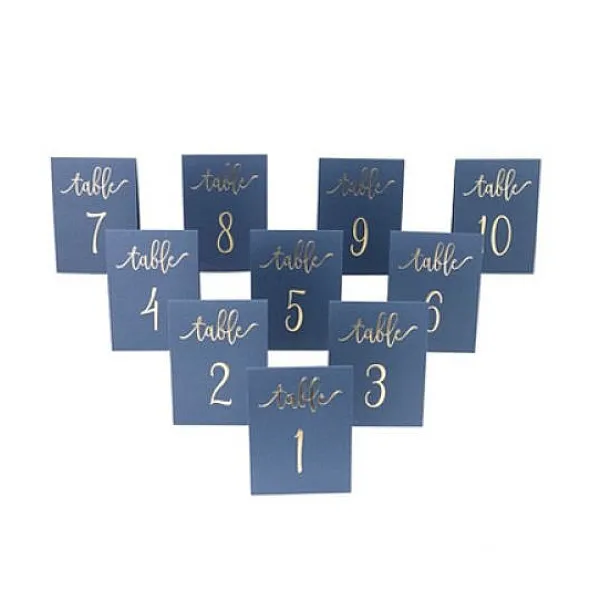 Badaboum Marque Table Bleu Marine X 10 Pi Ces Clearance