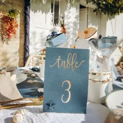 Badaboum Marque Table Bleu Marine X 10 Pi Ces Clearance