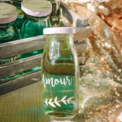 Mini Bouteille Candy Bar Amour Theme Bapteme