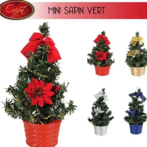 Badaboum Mini Sapin De Noel Vert Avec Décoration 20 Cm Outlet