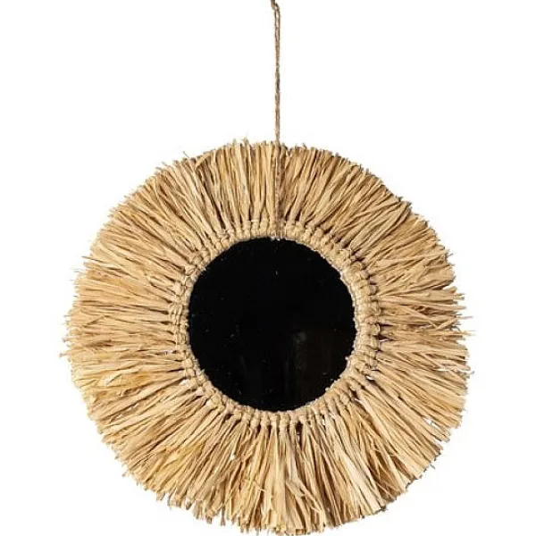 Badaboum Miroir Bali Rond Raphia 30Cm Best