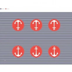 Badaboum Nappe En Plastique Rectangulaire Theme Marin Outlet