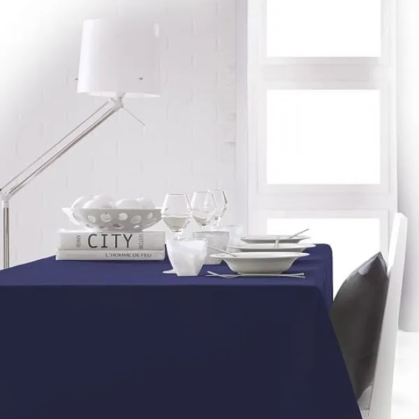 Badaboum Nappe Rectangulaire Bleu Marine 150X250Cm Anti Tache Online
