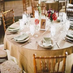 Badaboum Nappe Ronde En Vrai Jute 220Cm Clearance