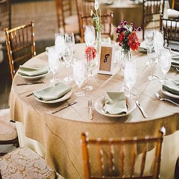 Badaboum Nappe Ronde En Vrai Jute 220Cm Clearance