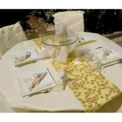 Badaboum Nappe Ronde Jetable Blanche 240Cm