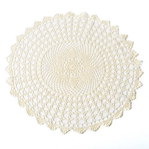 Badaboum Napperon Crochet Ivoire 50Cm Outlet