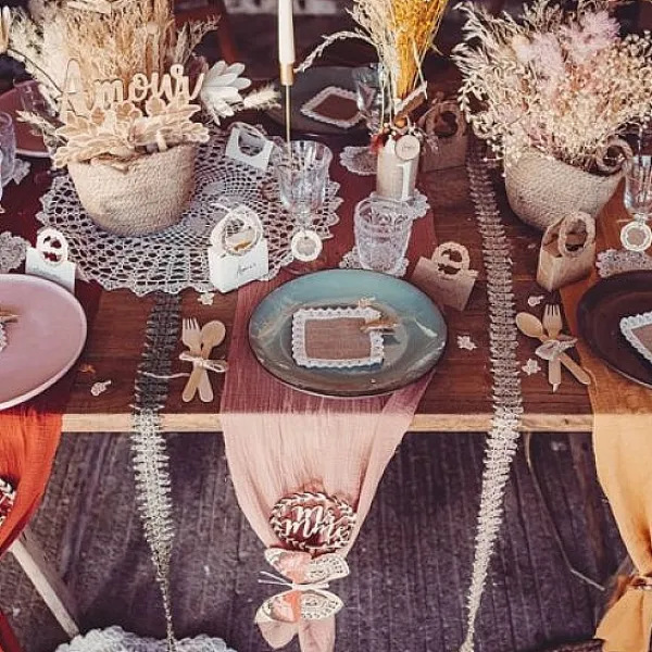 Badaboum Napperon Crochet Ivoire 50Cm Outlet