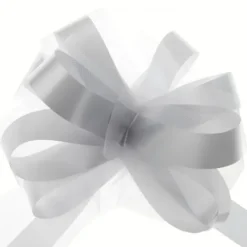 Badaboum Noeud Automatique En Tulle Argent X 5 Pi Ces Clearance