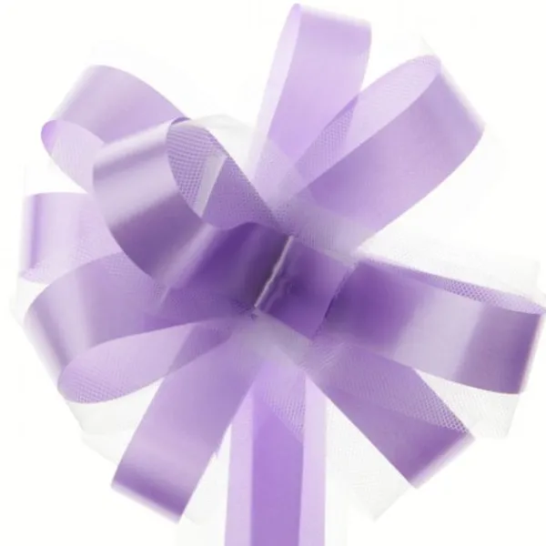 Badaboum Noeud Automatique En Tulle Parme X 5 Pi Ces Hot