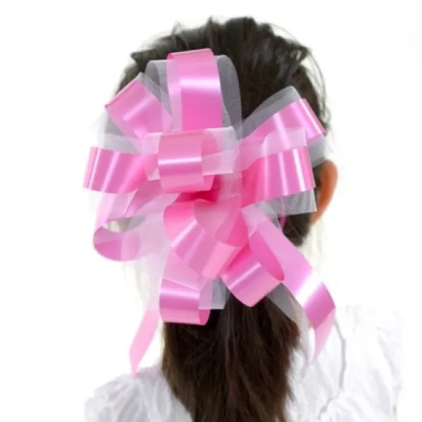 Badaboum Noeud Automatique En Tulle Parme X 5 Pi Ces Hot