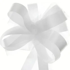 Badaboum Noeud Automatique En Tulle Blanc X 5 Pi Ces Best