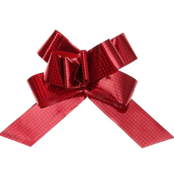 Badaboum Noeud Automatique Hologramme Rouge X 5 Pi Ces Discount