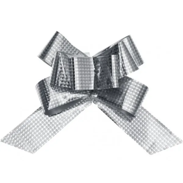 Badaboum Noeud Automatique Hologramme Argent X 5 Pi Ces Hot