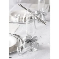 Badaboum Noeud Automatique Hologramme Argent X 5 Pi Ces Hot