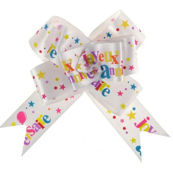 Badaboum Noeud Automatique Joyeux Anniversaire X2 Pi Ces New