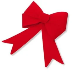 Badaboum Noeud De Noel Geant Velours Rouge New