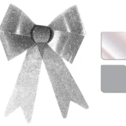 Badaboum Noeud De Noel Paillet Argent / Blanc Online