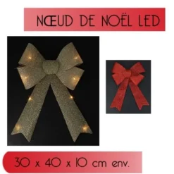 Badaboum Noeud De Noel Rouge Lumineux Led Online