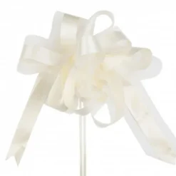 Badaboum Noeud En Tulle Ecru 50Cm X2 Clearance