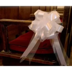 Badaboum Noeud En Tulle Ecru 50Cm X2 Clearance