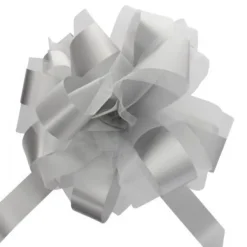 Badaboum Noeud En Tulle Gris Argent 50Cm X2 Sale