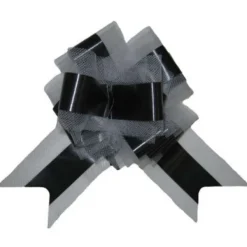 Badaboum Noeud En Tulle Noir 50Cm X2 Discount