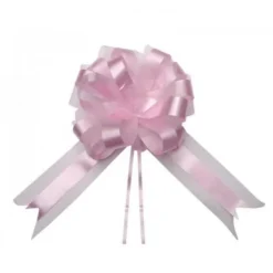Badaboum Noeud En Tulle Rose 50Cm X2 New
