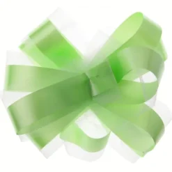 Badaboum Noeud Mariage Automatique En Tulle Vert Anis X 5 Pi Ces