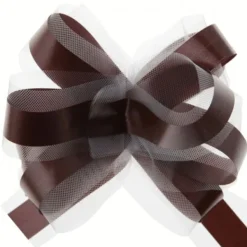 Badaboum Noeud Mariage Automatique En Tulle Chocolat X 5 Pi Ces Outlet