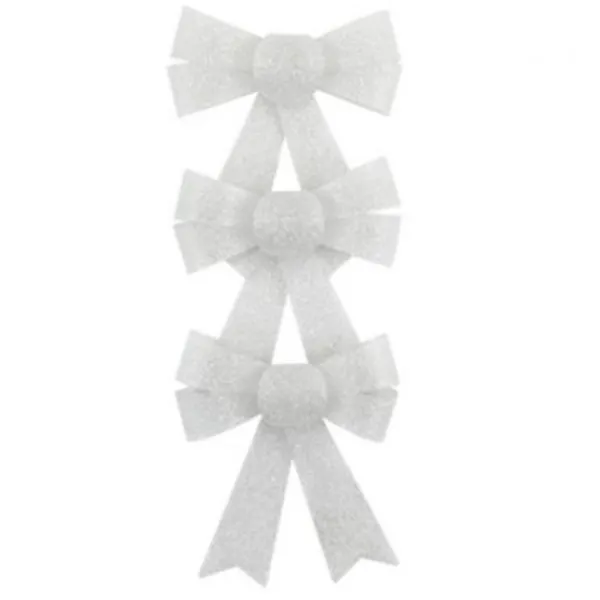 Badaboum Noeud Paillet Blanc X 3 Pi Ces Sale