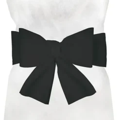 Badaboum Noeud Pour Housse De Chaise Noir X 6 Pi Ces