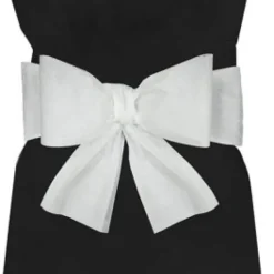 Badaboum Noeud Pour Housse De Chaise Blanc X 6 Pi Ces