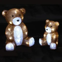 Badaboum Ours Maman Et B B Acrylique Lumineux Best