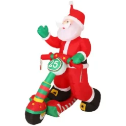 Badaboum P Re Noel Gonflable Sur Scooter Online