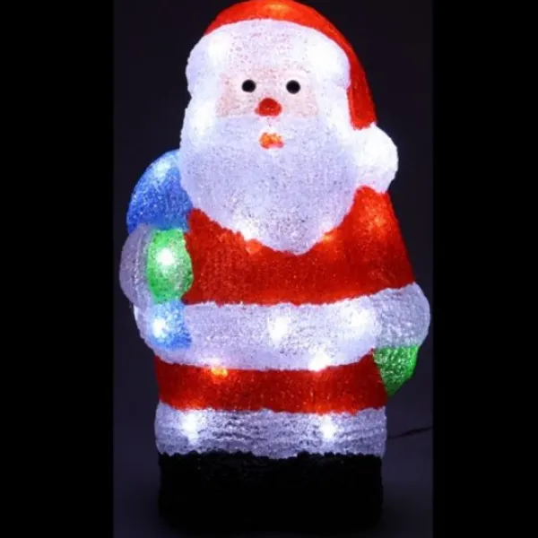 Badaboum P Re Noel Lumineux Acrylique 40 Led Discount