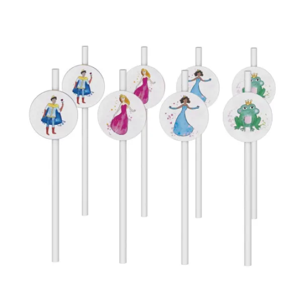 Sale Paille Princesses 20Cm X8Pcs Theme Deco Princesse