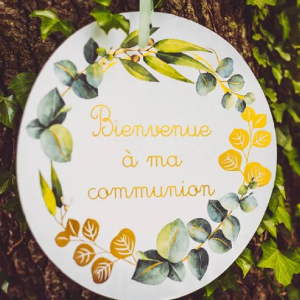 New Pancarte Bienvenue A Ma Communion Theme Communion