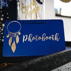 Badaboum Pancarte Photobooth Bleu Marine Pas Cher Sale