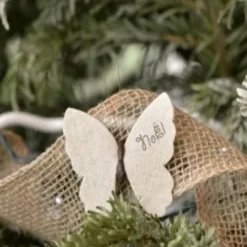 Best Papillon Naturel Avec Clips X 4 Pi Ces Theme Jute