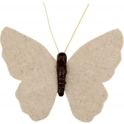 Best Papillon Naturel Avec Clips X 4 Pi Ces Theme Jute