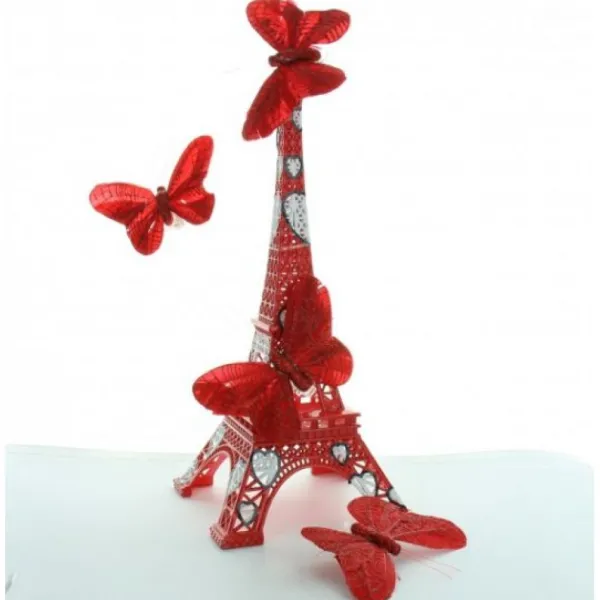 Badaboum Papillon Sur Pince Scintillante X 6 Pi Ces Hot