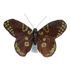 Badaboum Papillon Sur Pince Scintillante X 6 Pi Ces Hot