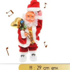 Badaboum Pere Noel Automate Avec Son Chapeau Anim Discount