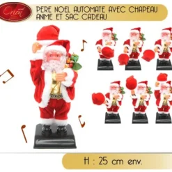 Badaboum Pere Noel Automate Avec Son Chapeau Anim Discount