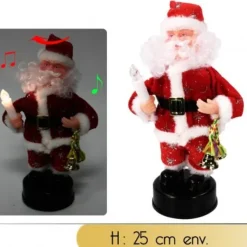 Badaboum Pere Noel Automate Musical Avec Bougie